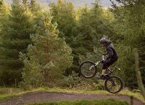 Mountain biker at Glentress