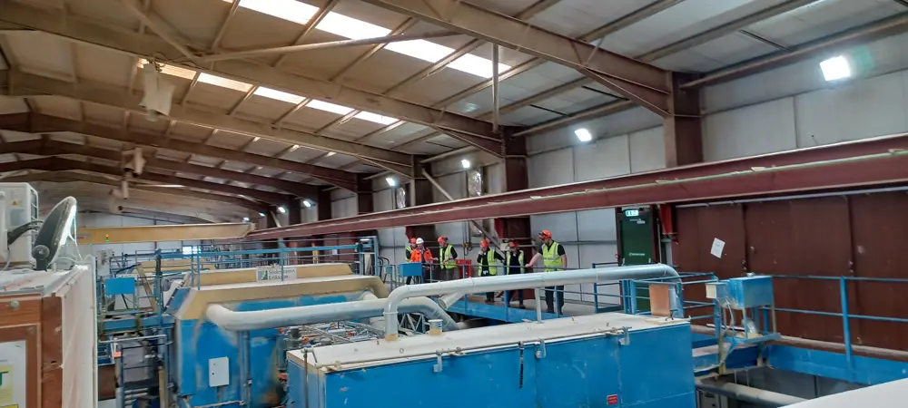 Inside of the sawmill