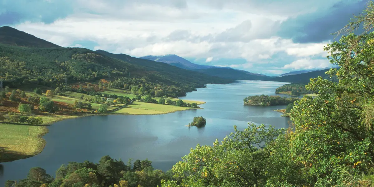 Loch and trees, as seen from Queen's View